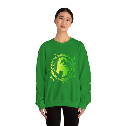 Tribal Circle Capricorn Goat Sweatshirt