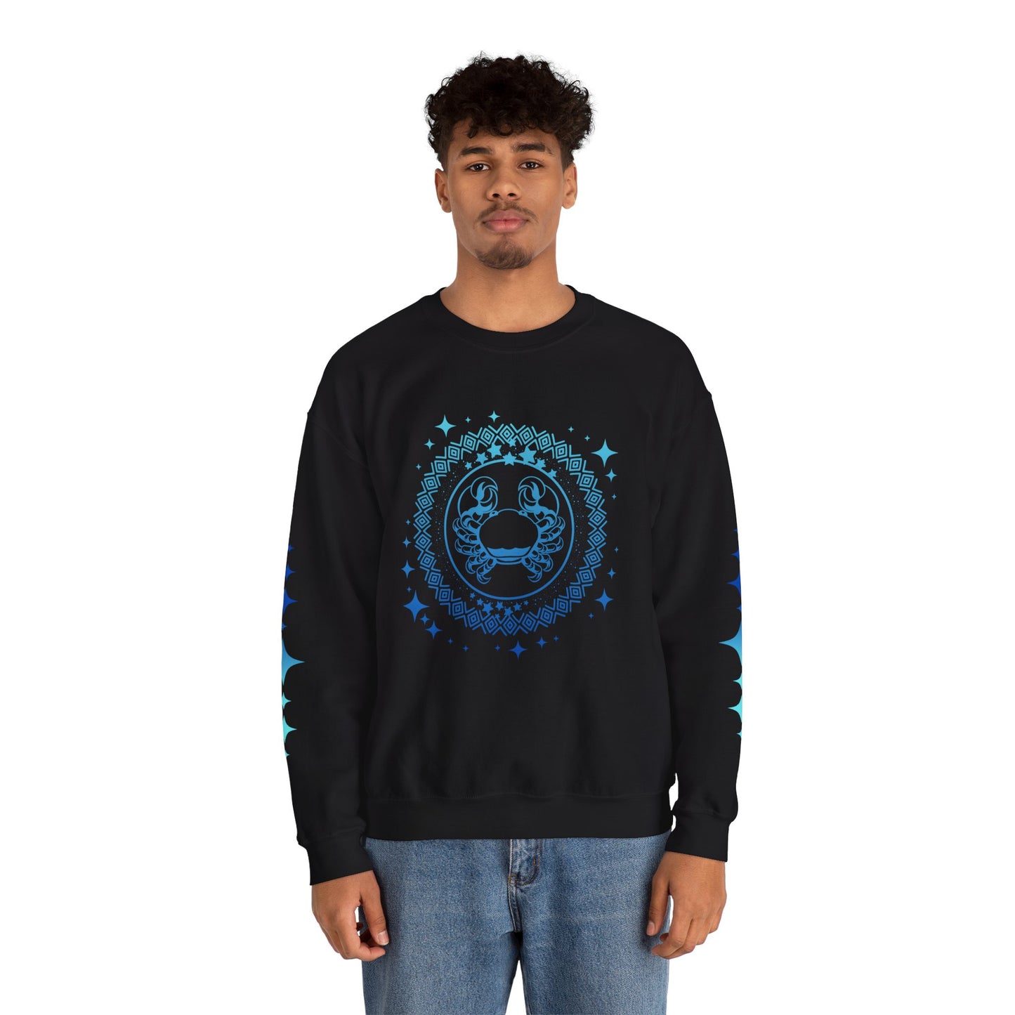 Tribal Circle Cancer Crab Sweatshirt