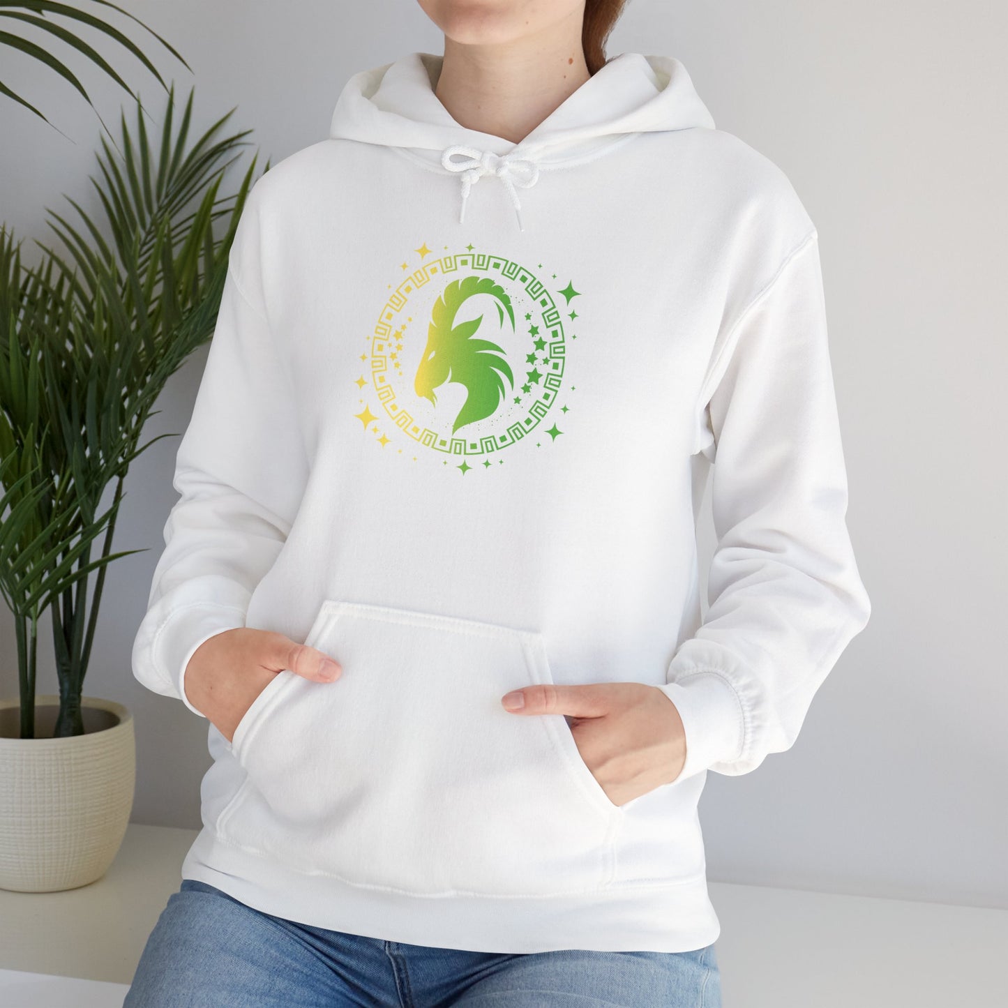 Tribal Circle Capricorn Goat Heavy Blend™ Hoodie