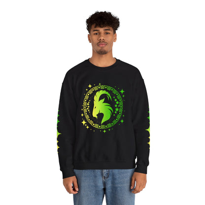Tribal Circle Capricorn Goat Sweatshirt