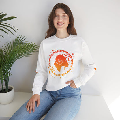 Tribal Circle Aries Ram Sweatshirt