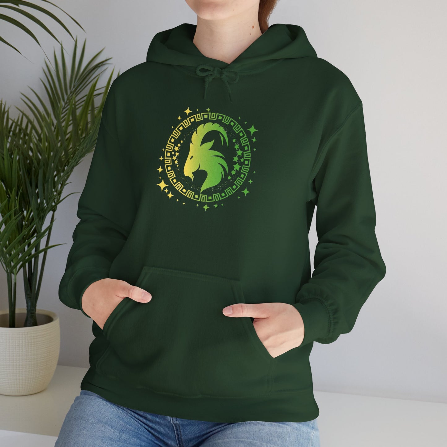 Tribal Circle Capricorn Goat Heavy Blend™ Hoodie
