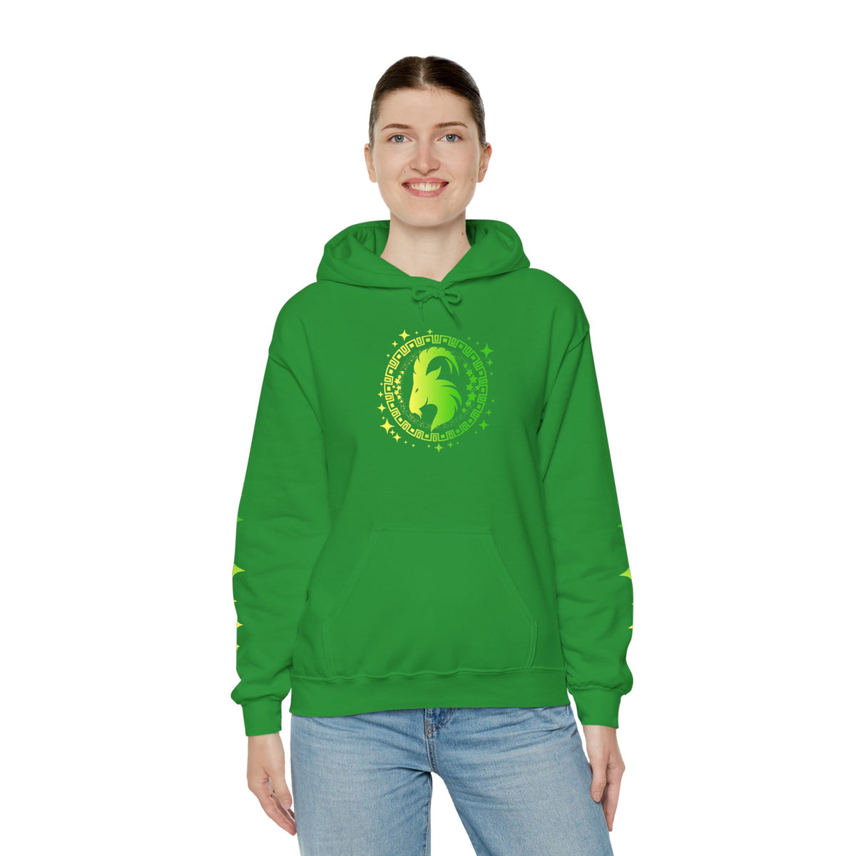 Tribal Circle Capricorn Goat Heavy Blend™ Hoodie
