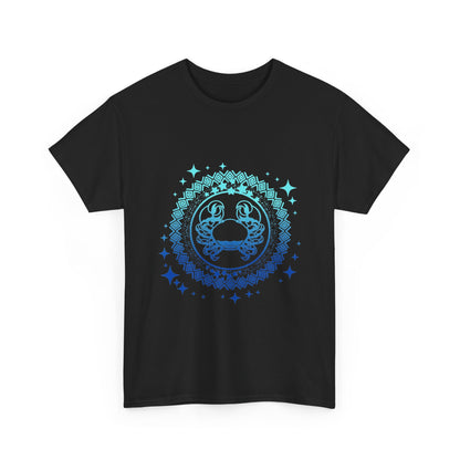 Tribal Circle Cancer Crab Unisex Heavy Cotton Tee