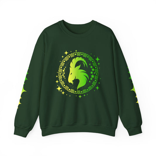 Tribal Circle Capricorn Goat Sweatshirt