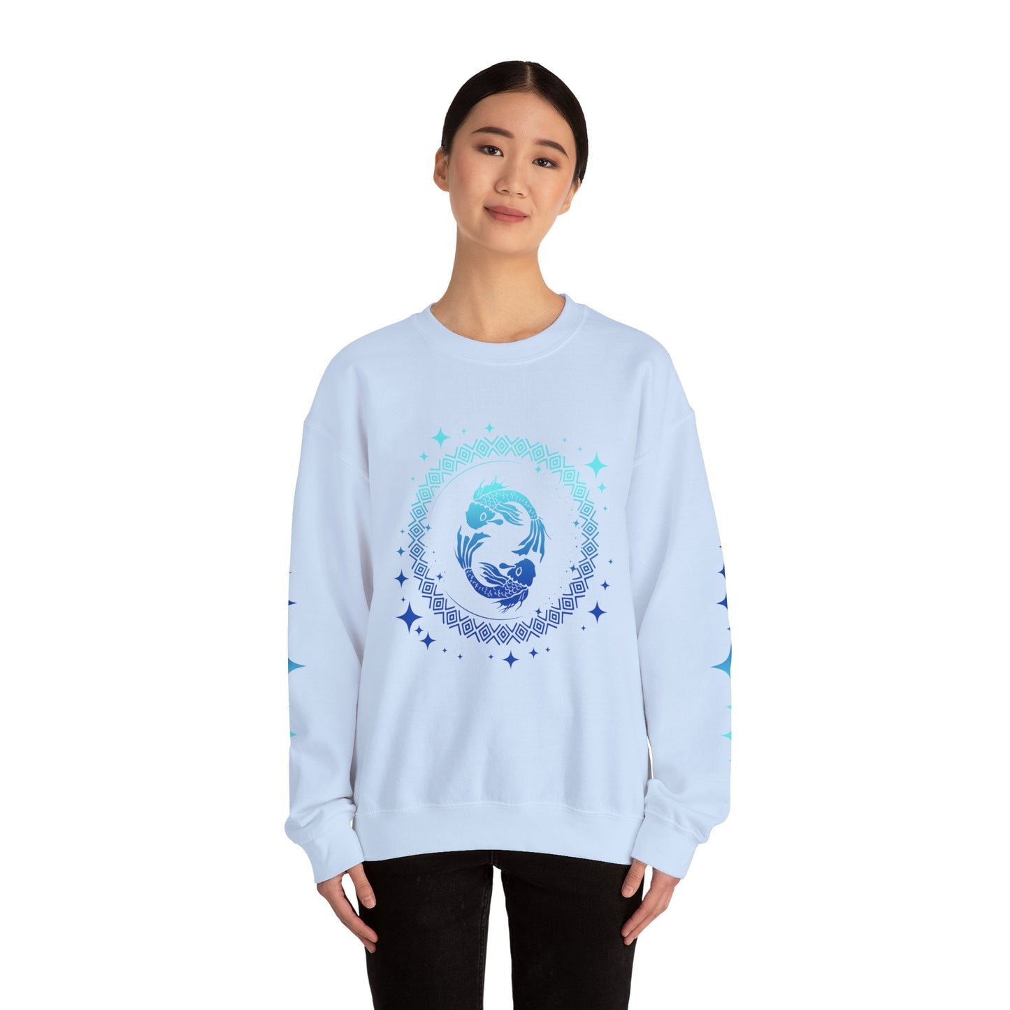 Tribal Circle Pisces Twin Fish Sweatshirt