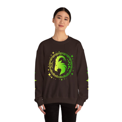 Tribal Circle Capricorn Goat Sweatshirt