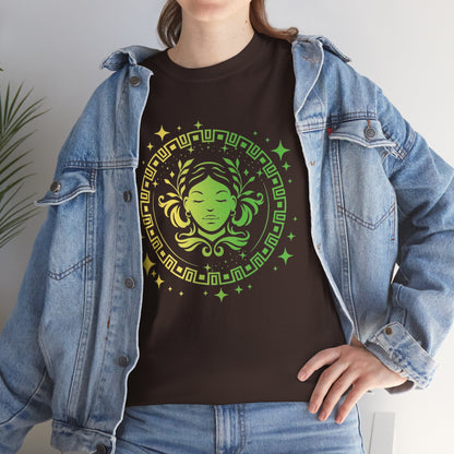 Tribal Circle Virgo Maiden Unisex Heavy Cotton Tee