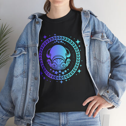 Tribal Circle Aquarius water bearer Unisex Heavy Cotton Tee
