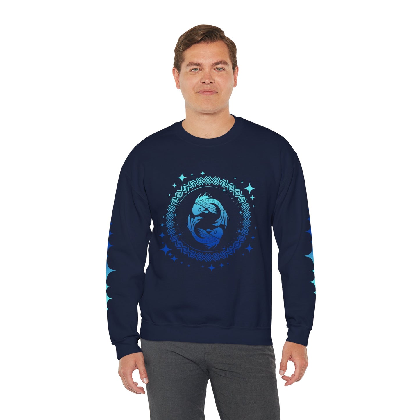 Tribal Circle Pisces Twin Fish Sweatshirt