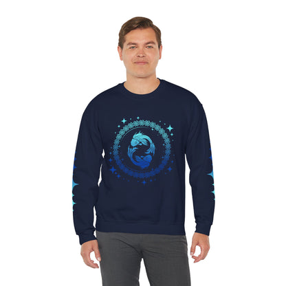 Tribal Circle Pisces Twin Fish Sweatshirt