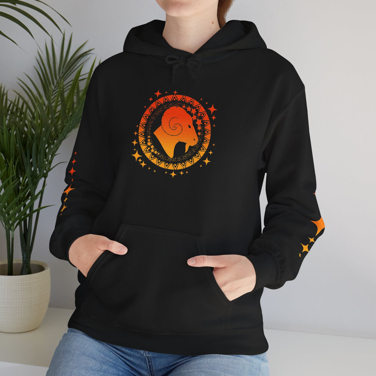 Tribal Circle Aries Ram Heavy Blend™ Hoodie