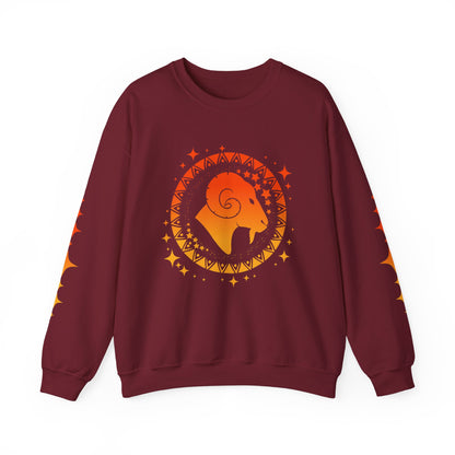 Tribal Circle Aries Ram Sweatshirt