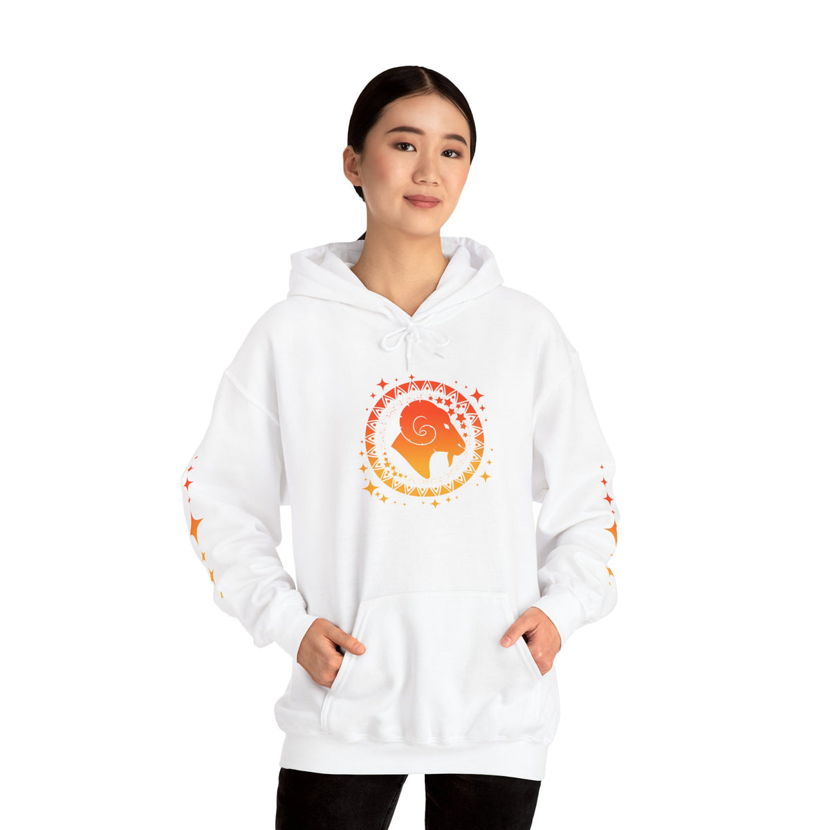 Tribal Circle Aries Ram Heavy Blend™ Hoodie