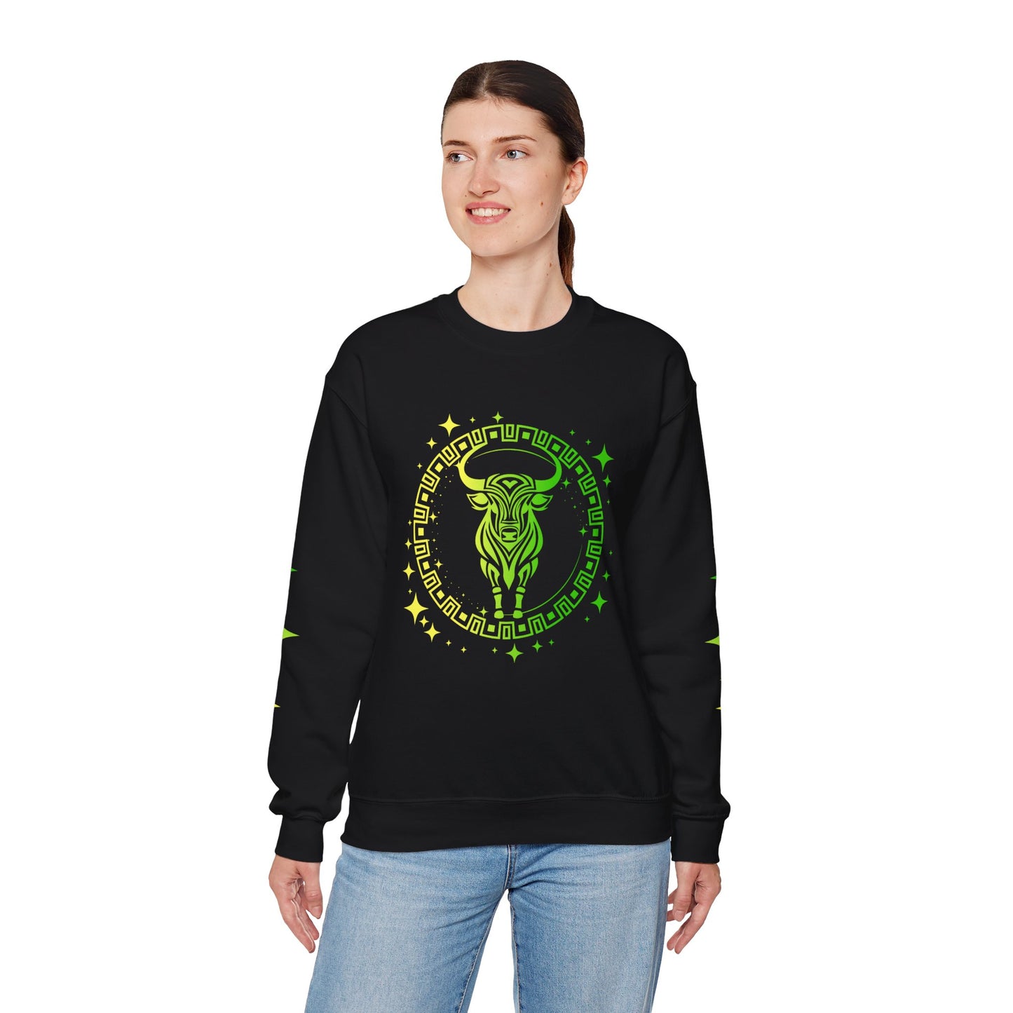 Tribal Circle Taurus Bull Sweatshirt