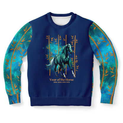 Azure Galaxy Horse Sweatshirt