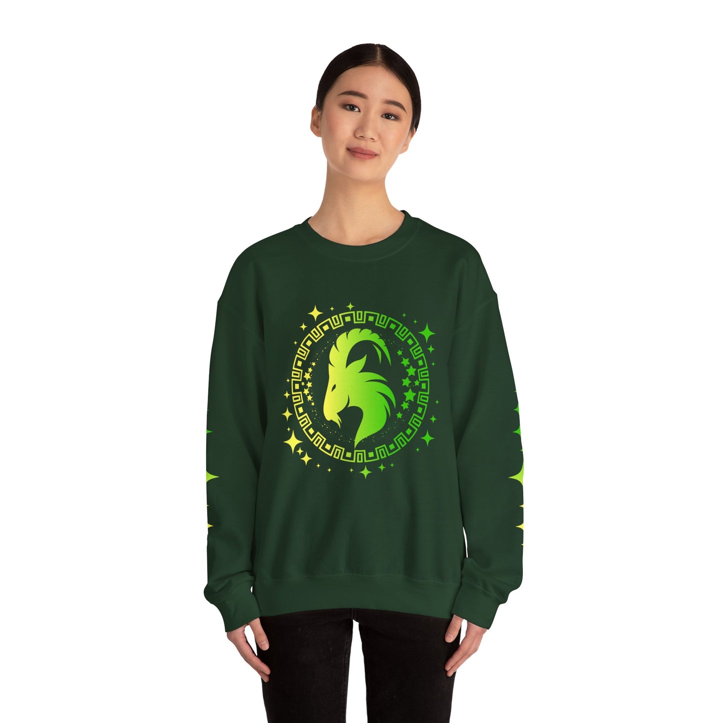 Tribal Circle Capricorn Goat Sweatshirt