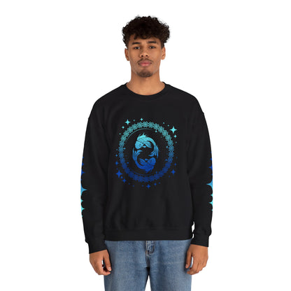 Tribal Circle Pisces Twin Fish Sweatshirt