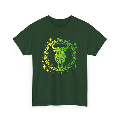 Tribal Circle Taurus Bull Unisex Heavy Cotton Tee