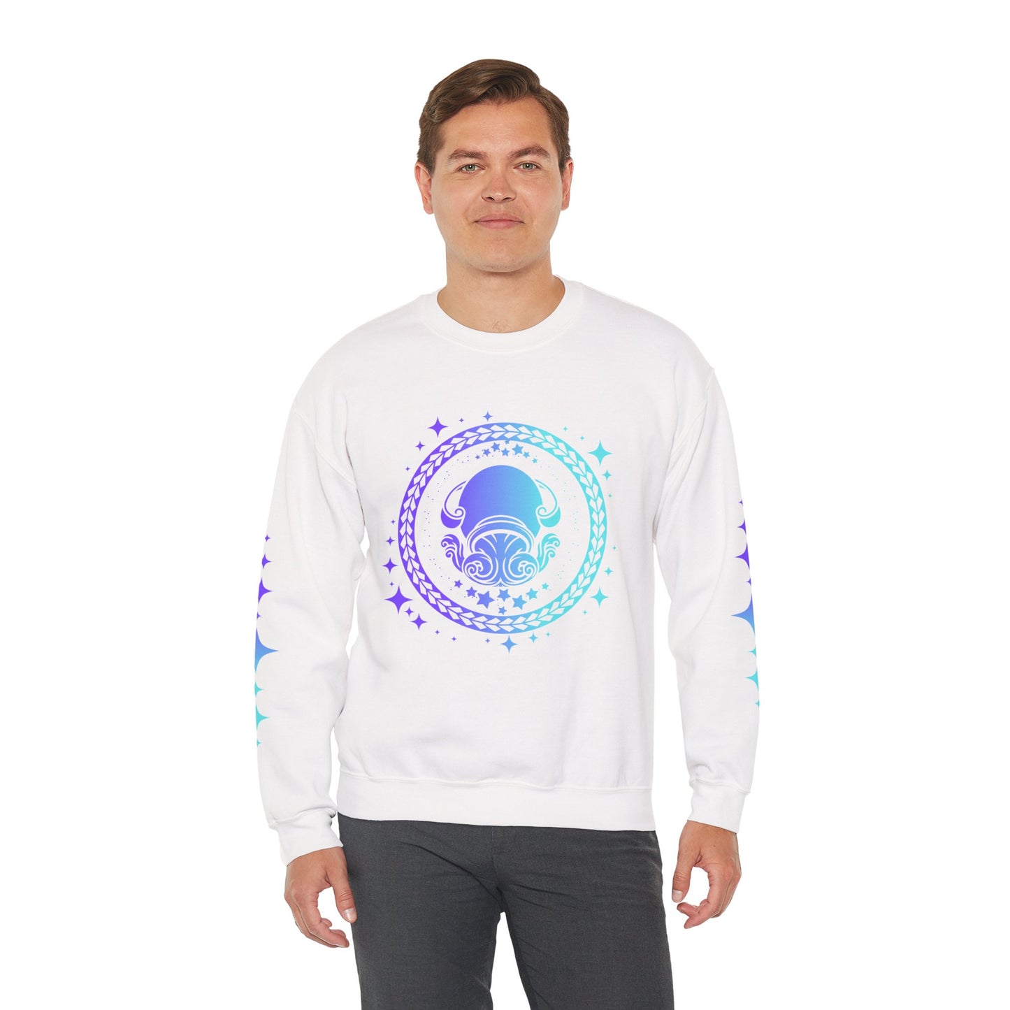 Tribal Circle Aquarius Water Bearer Sweatshirt