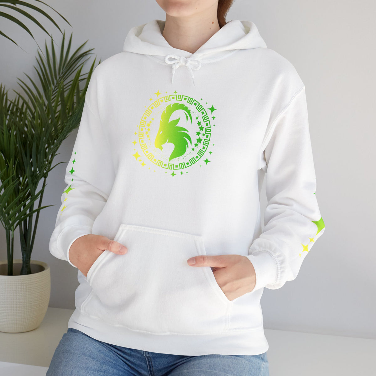 Tribal Circle Capricorn Goat Heavy Blend™ Hoodie