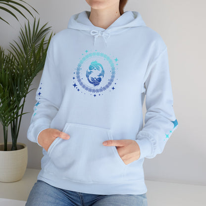 Tribal Circle Pisces Twin Fish Unisex Heavy Blend™ Hoodie