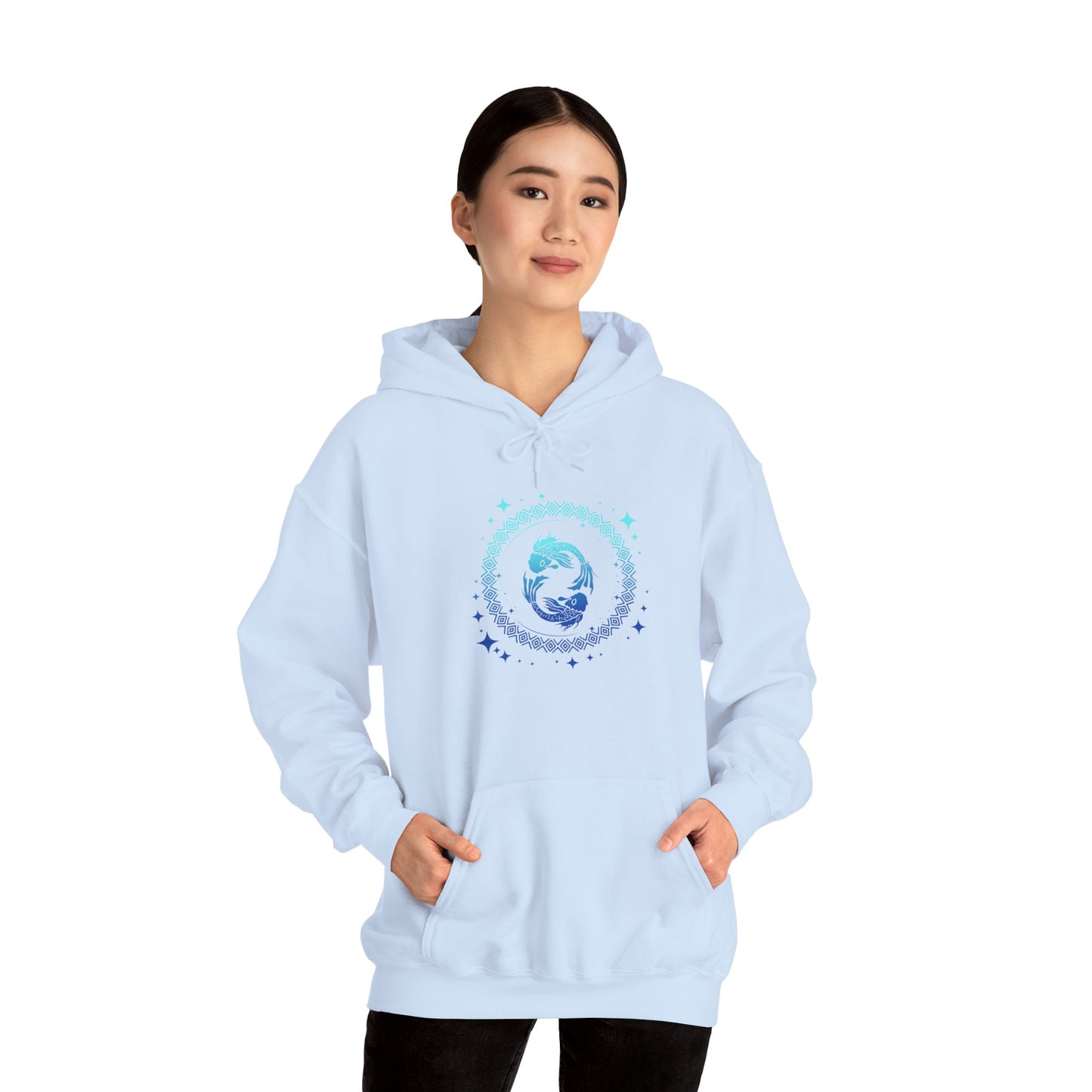 Tribal Circle Pisces Twin Fish Unisex Heavy Blend™ Hoodie