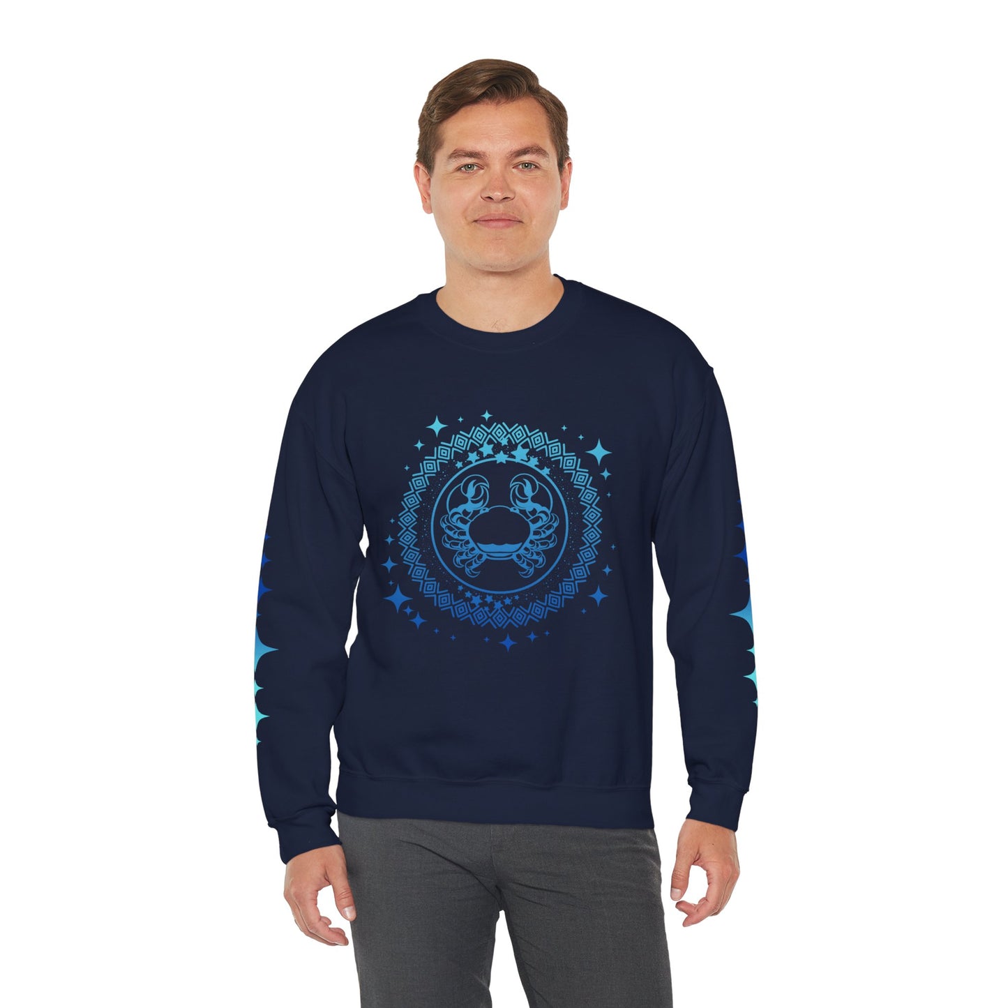 Tribal Circle Cancer Crab Sweatshirt