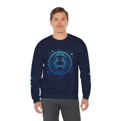 Tribal Circle Cancer Crab Sweatshirt
