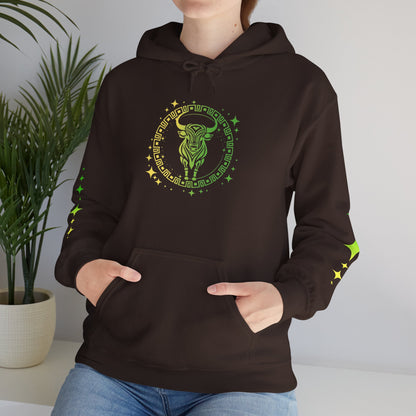 Tribal Circle Taurus Bull Heavy Blend™ Hoodie