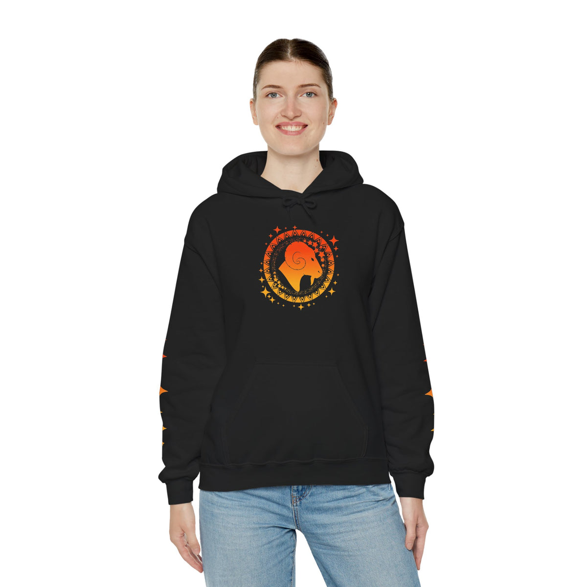 Tribal Circle Aries Ram Heavy Blend™ Hoodie