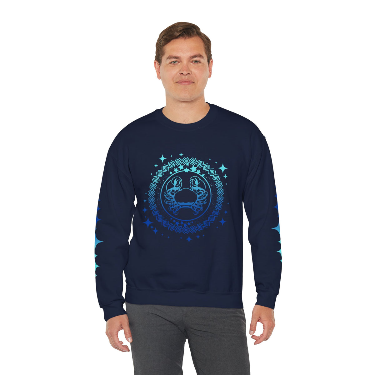 Tribal Circle Cancer Crab Sweatshirt