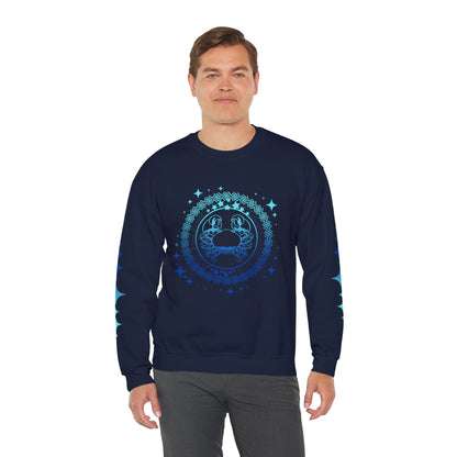Tribal Circle Cancer Crab Sweatshirt