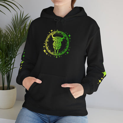 Tribal Circle Taurus Bull Heavy Blend™ Hoodie