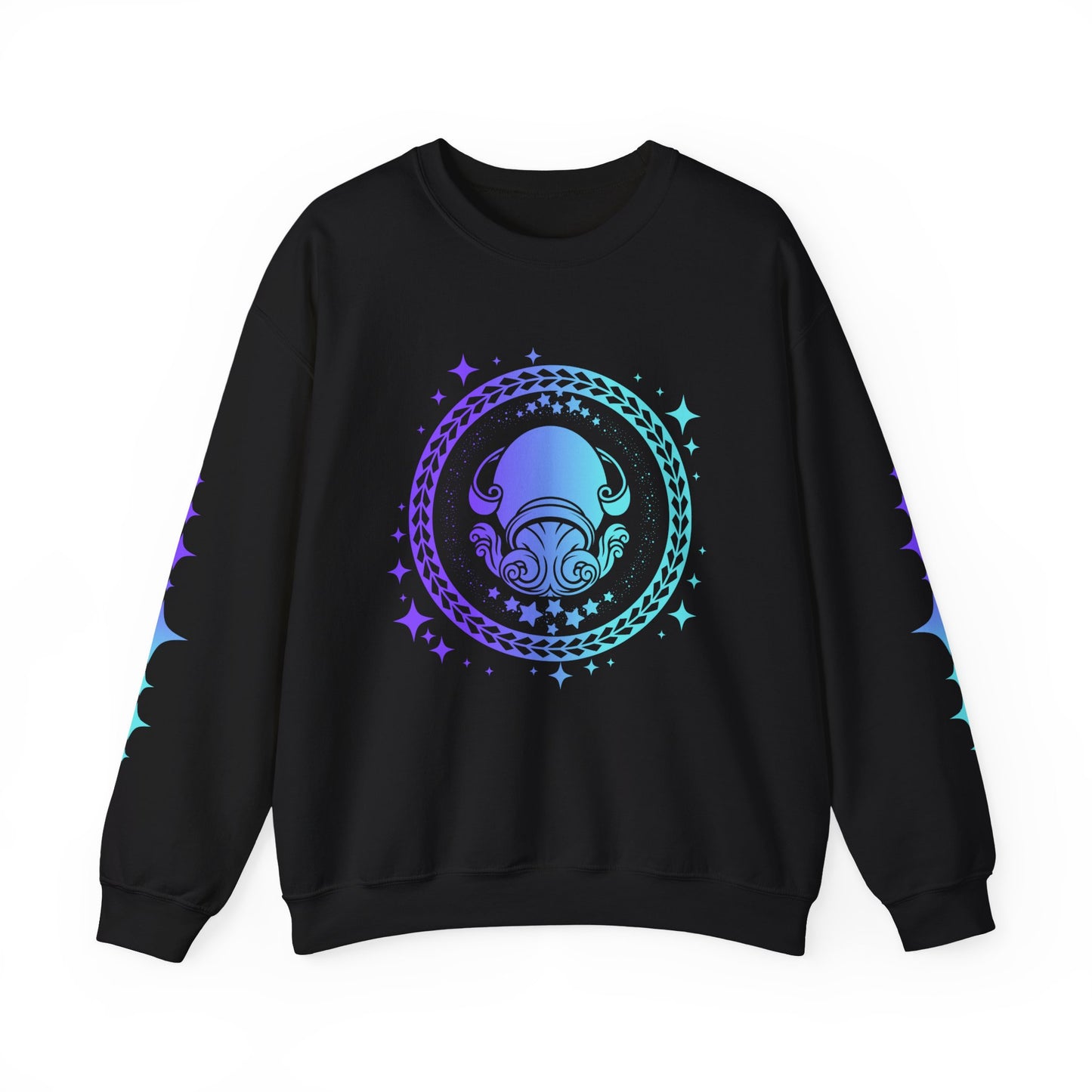 Tribal Circle Aquarius Water Bearer Sweatshirt