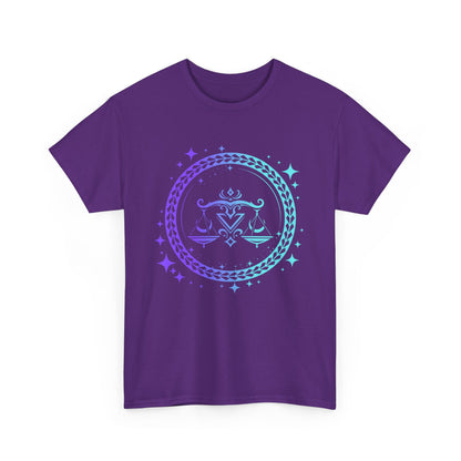Tribal Circle Libra Scales Unisex Heavy Cotton Tee