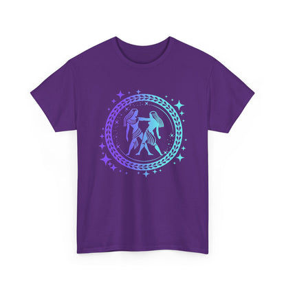 Tribal Circle Gemini Twins Unisex Heavy Cotton Tee