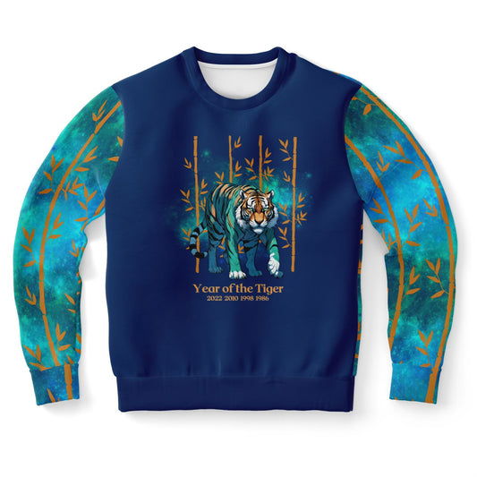 Azure Galaxy Tiger Sweatshirt