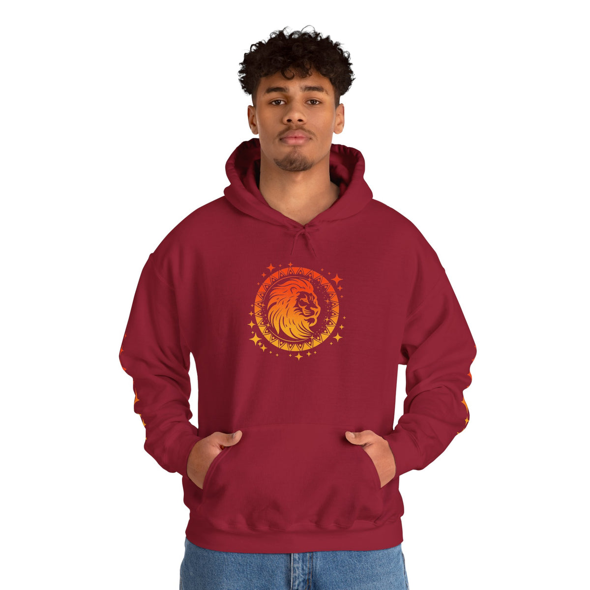 Tribal Circle Leo Lion Heavy Blend™ Hoodie