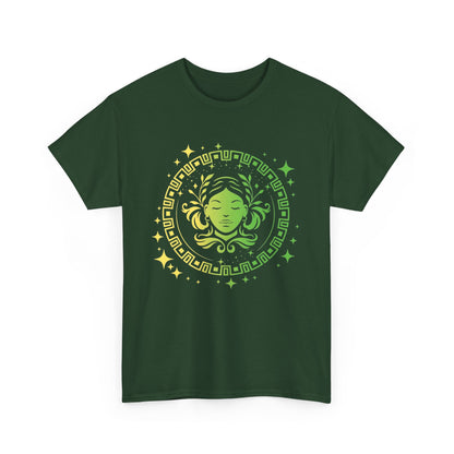 Tribal Circle Virgo Maiden Unisex Heavy Cotton Tee