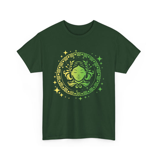 Tribal Circle Virgo Maiden Unisex Heavy Cotton Tee