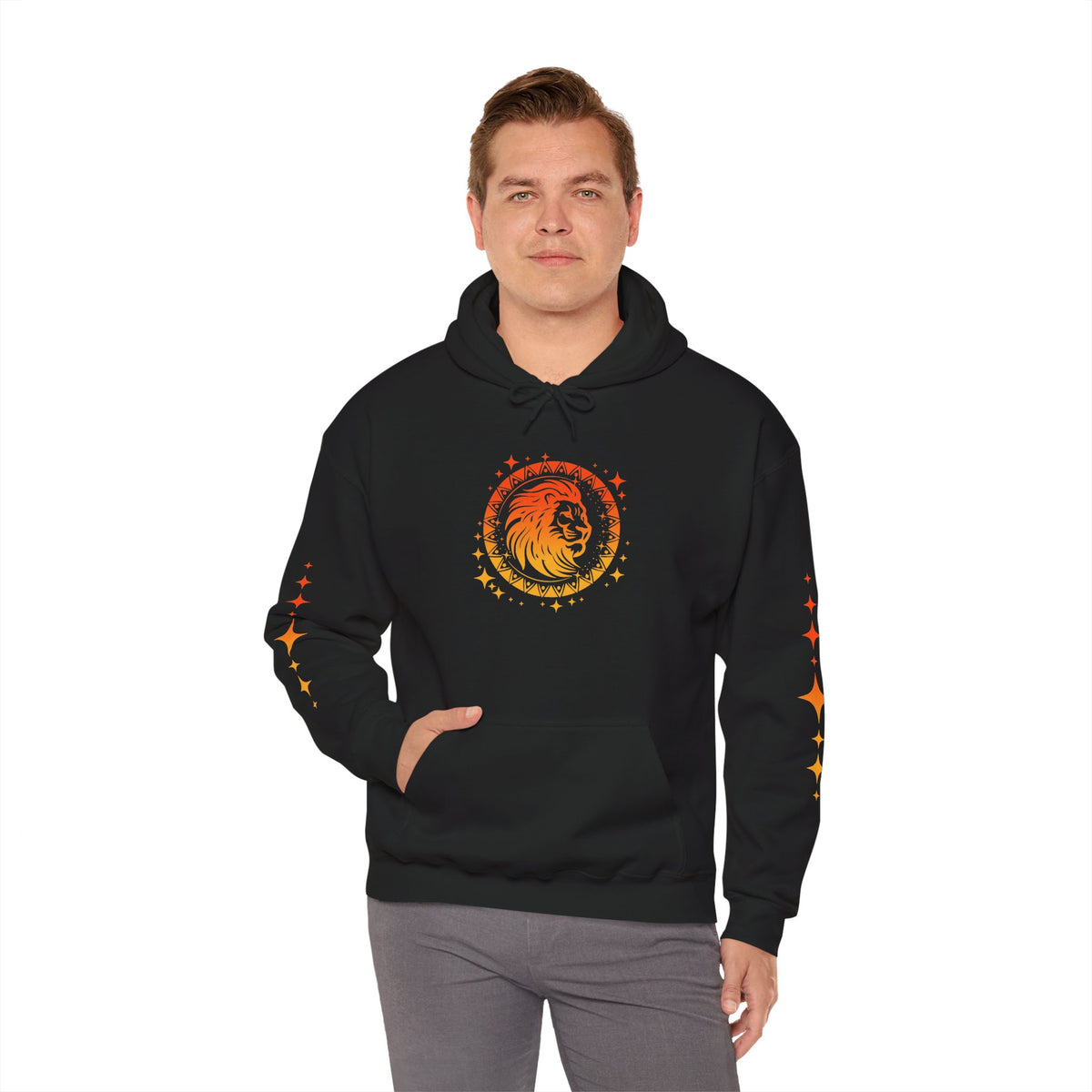 Tribal Circle Leo Lion Heavy Blend™ Hoodie