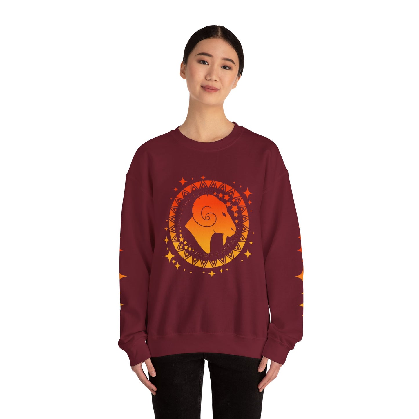 Tribal Circle Aries Ram Sweatshirt