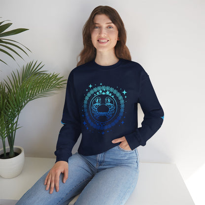 Tribal Circle Cancer Crab Sweatshirt