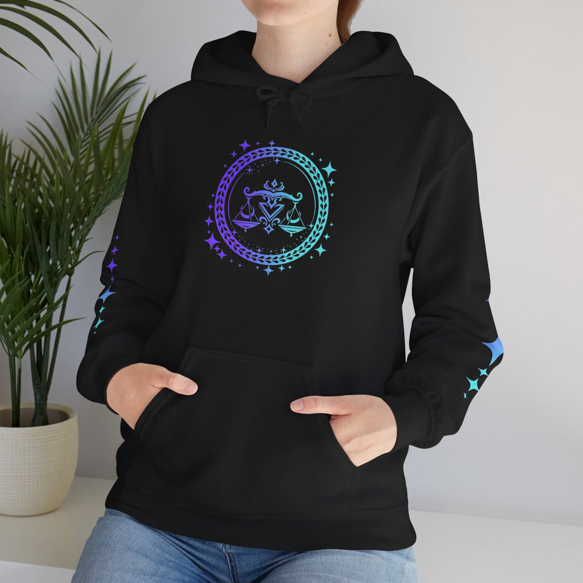 Tribal Circle Libra Scales Unisex Heavy Blend™ Hoodie