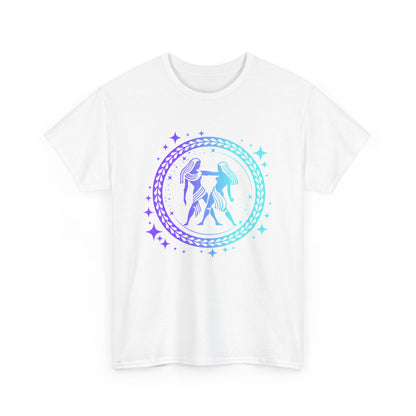 Tribal Circle Gemini Twins Unisex Heavy Cotton Tee