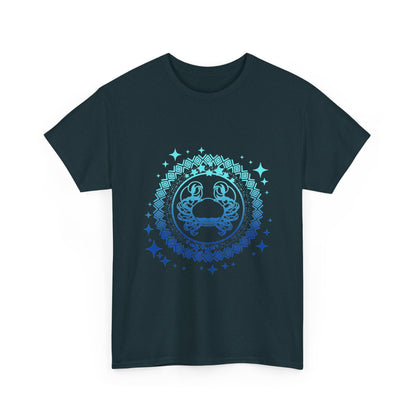 Tribal Circle Cancer Crab Unisex Heavy Cotton Tee