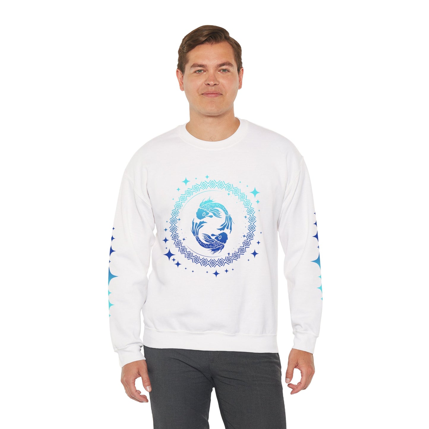 Tribal Circle Pisces Twin Fish Sweatshirt