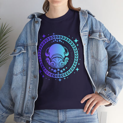Tribal Circle Aquarius water bearer Unisex Heavy Cotton Tee