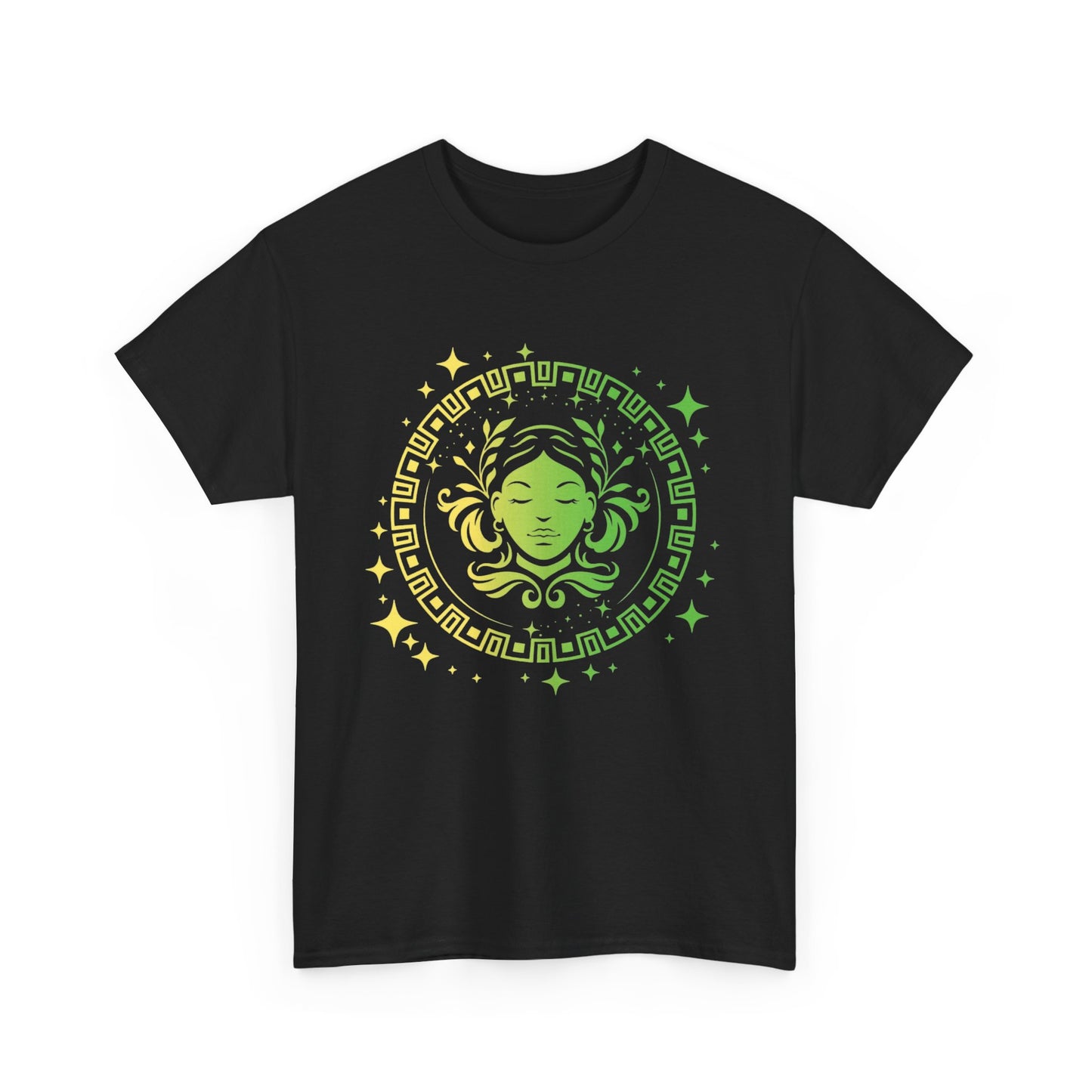 Tribal Circle Virgo Maiden Unisex Heavy Cotton Tee